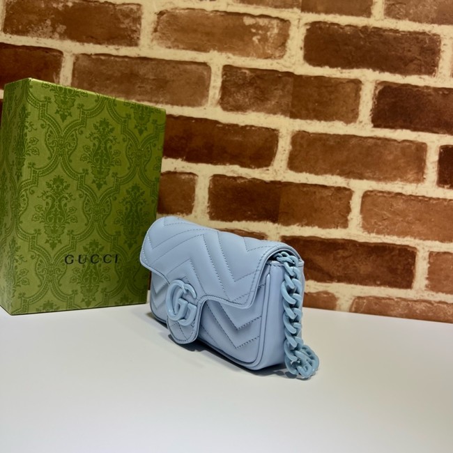 Gucci GG Marmont mini shoulder bag 699757 blue