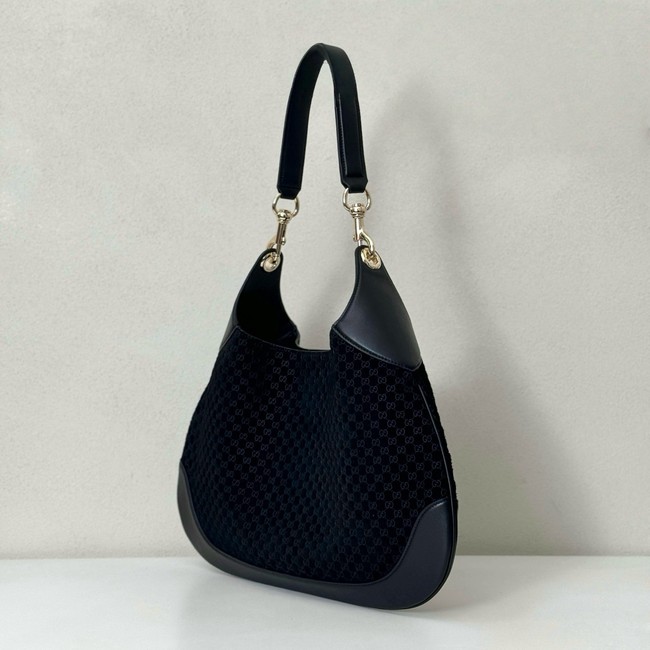 Gucci GG Marmont suede shoulder bag 834981 black