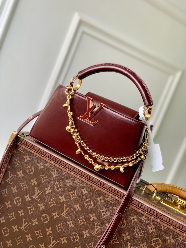 Louis Vuitton Capucines East-West Mini M25473 Grenat Red