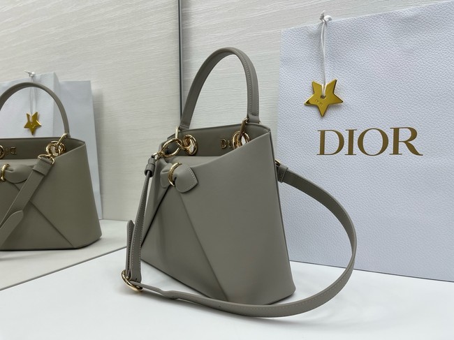 Dior Calfskin Tote Bag 6598 gray