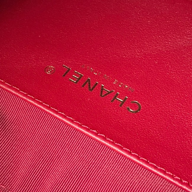 Chanel Hobo Handbag AS5837 red