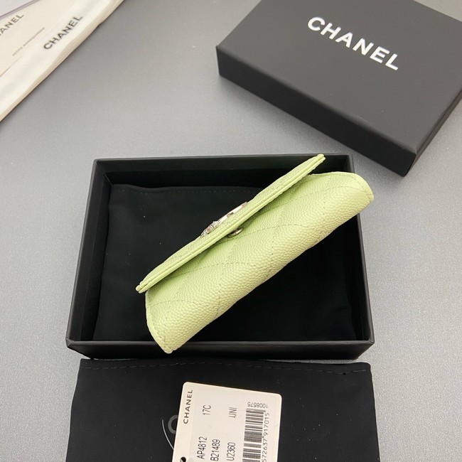 Chanel Flap Card Holder AP4812 Light green