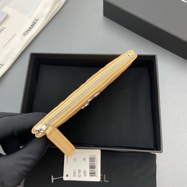 Chanel Zipped Pocket wallet S4811 yellow