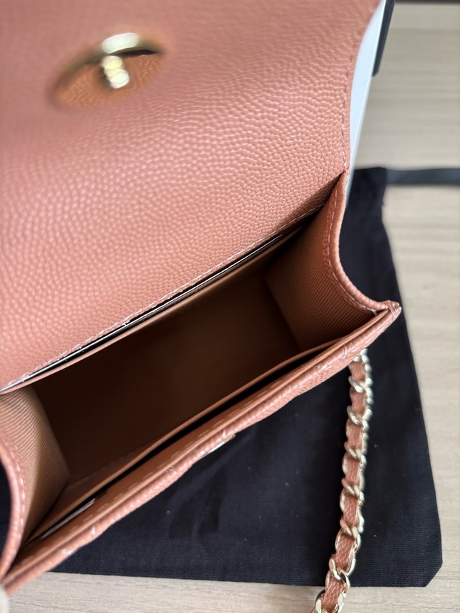 CHANEL Clutch With Chain 96183 dark pink