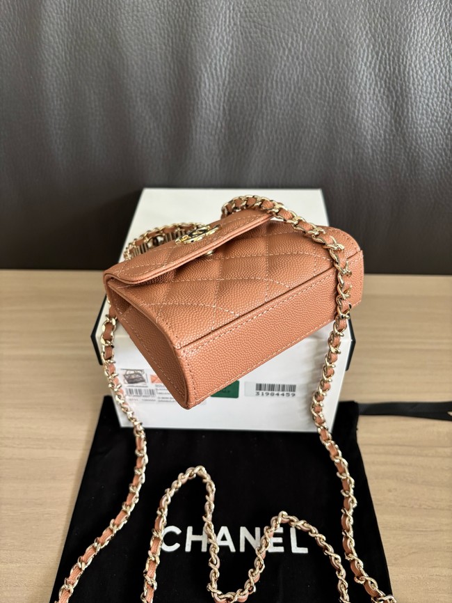 CHANEL Clutch With Chain 96183 dark pink