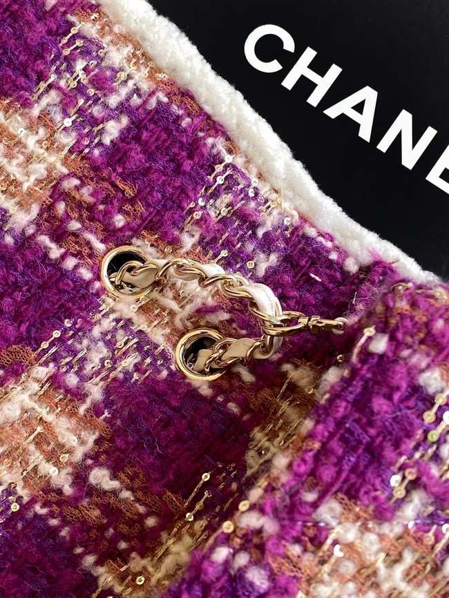 CHANEL Maxi Flapbag AS5687 Fuschia&Pink