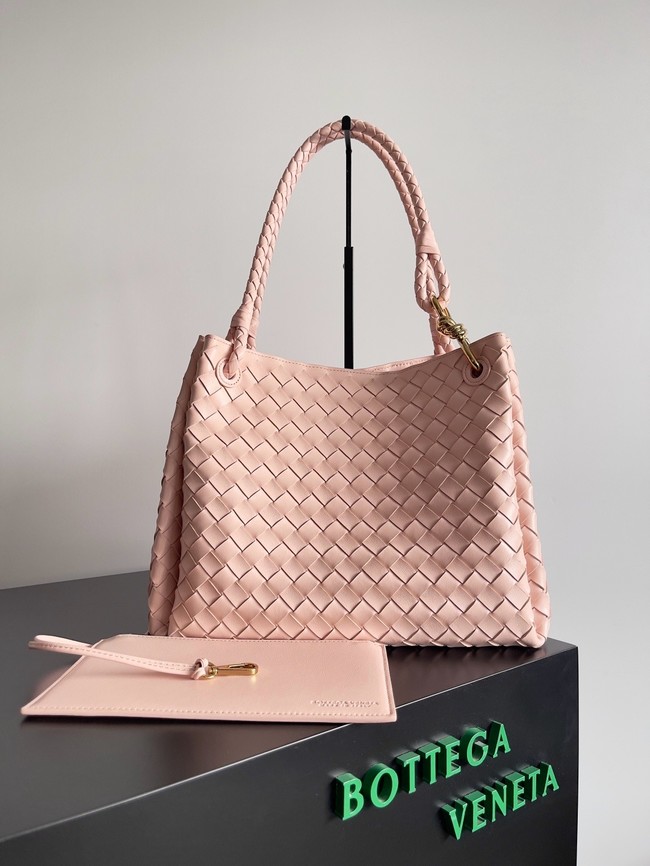 Bottega Veneta Parachute 826212 pink& Brass finish