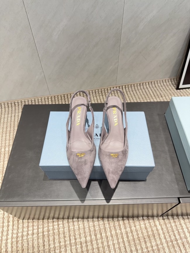 Prada leather slingback pumps 1I901M-1