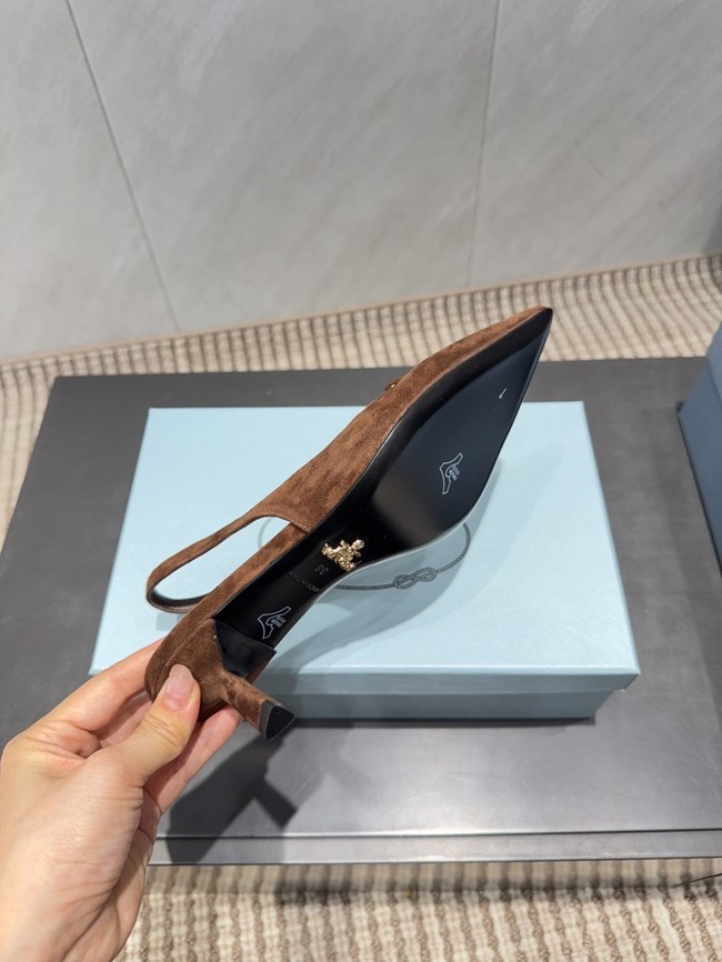 Prada leather slingback pumps 87220-2