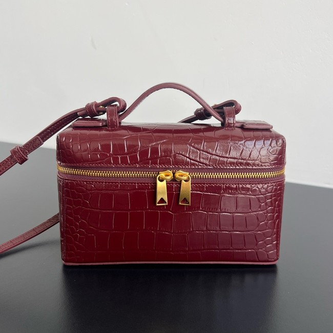 Bottega Veneta Bang Bang Crocodile skin 789109 red