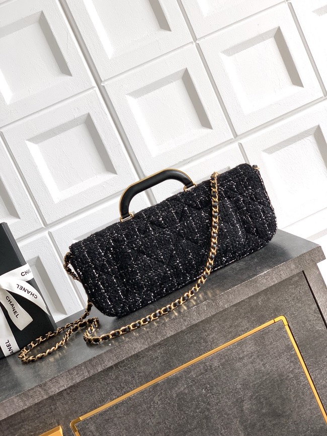 Chanel Large Flap Bag With Top Handle AS5807 BLACK