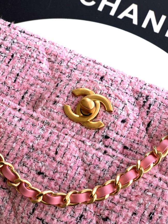 Chanel Large Flap Bag With Top Handle AS5807 PINK