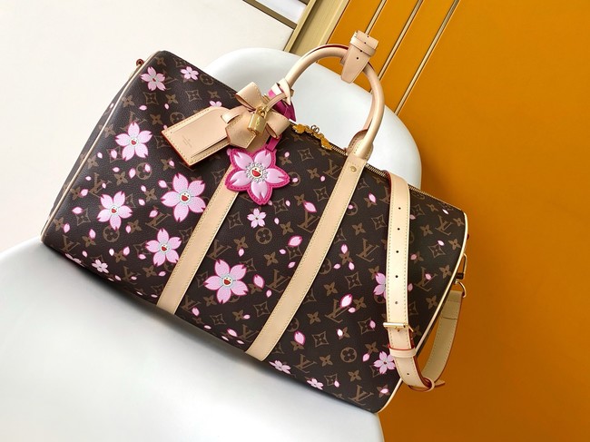 Louis Vuitton Keepall Bandouliere 45 M26868 Cherry blossom