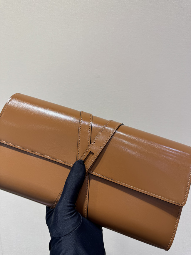 Hermes swift Leather Clutch 37568 Camel