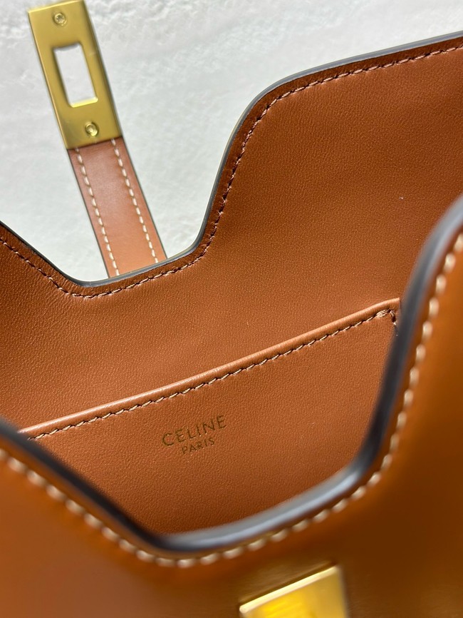 Celine SHOULDER CAMILLE 16 SOFT IN SMOOTH CALFSKIN 122073 Camel