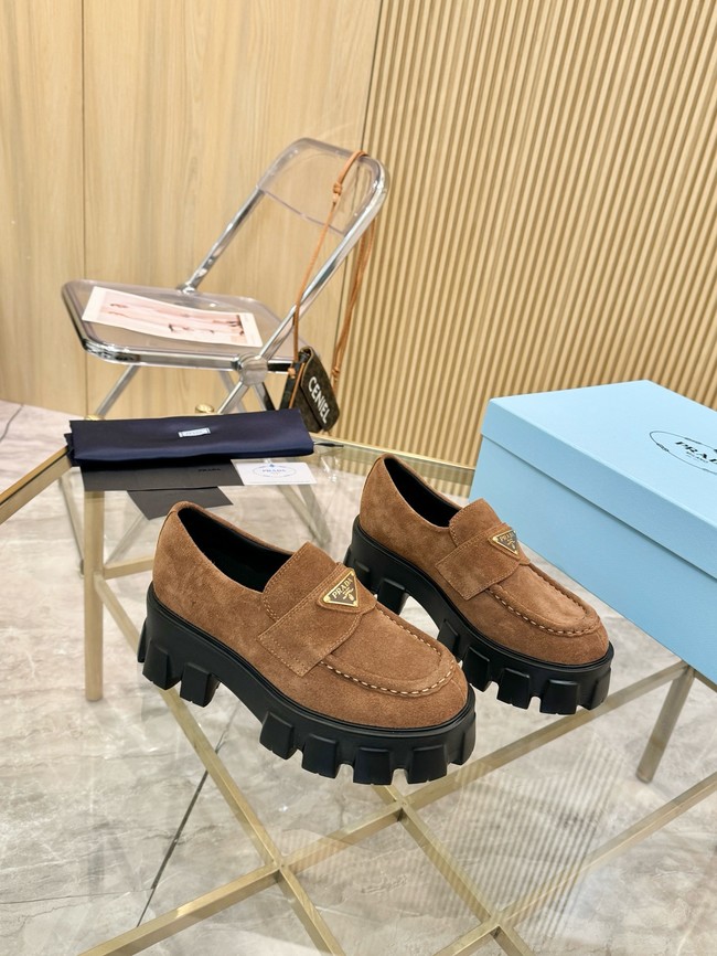 Prada suede loafers 55707-1
