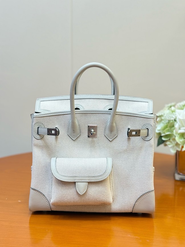 Hermes Birkin Toile & Cuir H6987-8