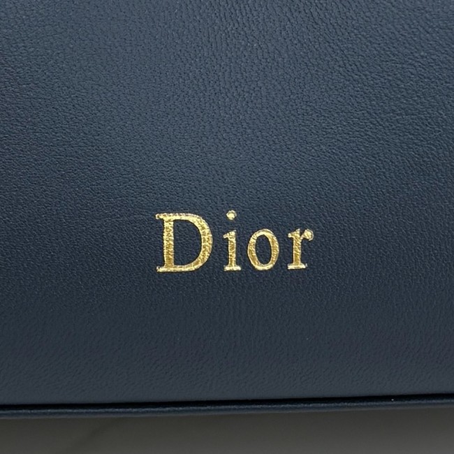 Small Dior Bow Bag Lambskin M0715O dark blue