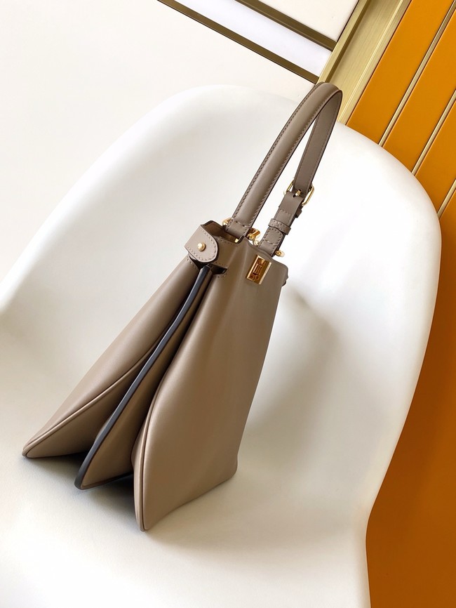 FENDI Way Medium Cowhide Bag 8BN367 light gray