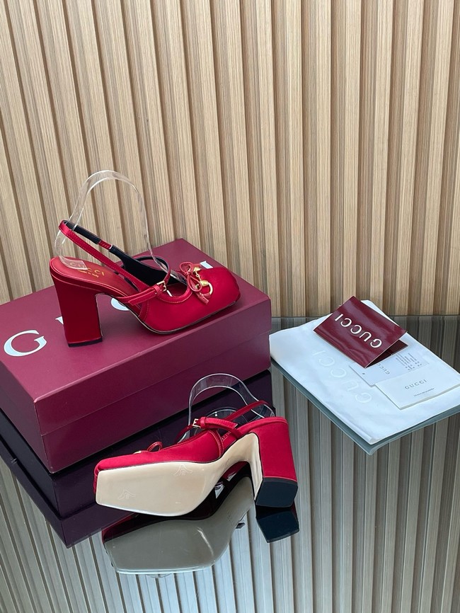 Gucci Womens slingback pump with Horsebit Heel 9.5CM 66924-4