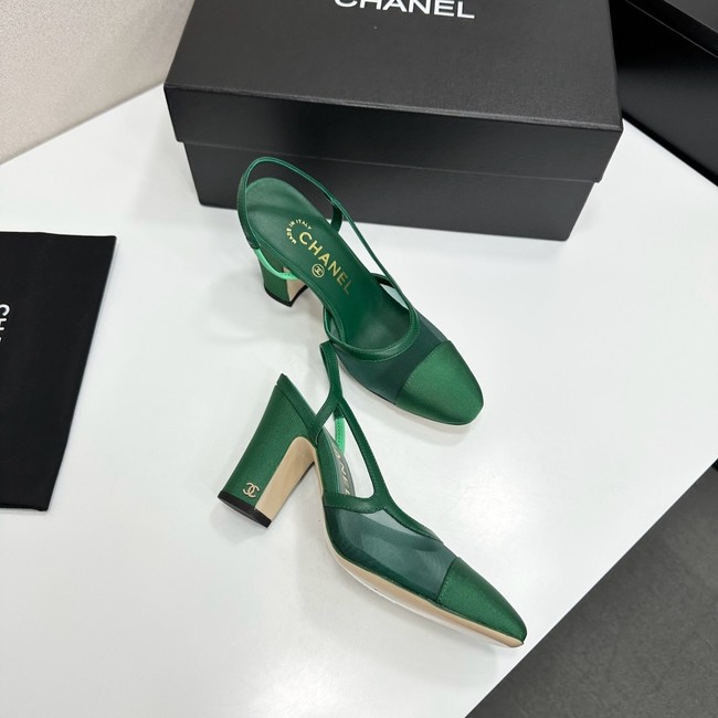 Chanel Slingbacks Mesh & Grosgrain 66937-3