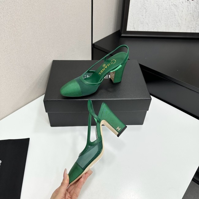 Chanel Slingbacks Mesh & Grosgrain 66937-3