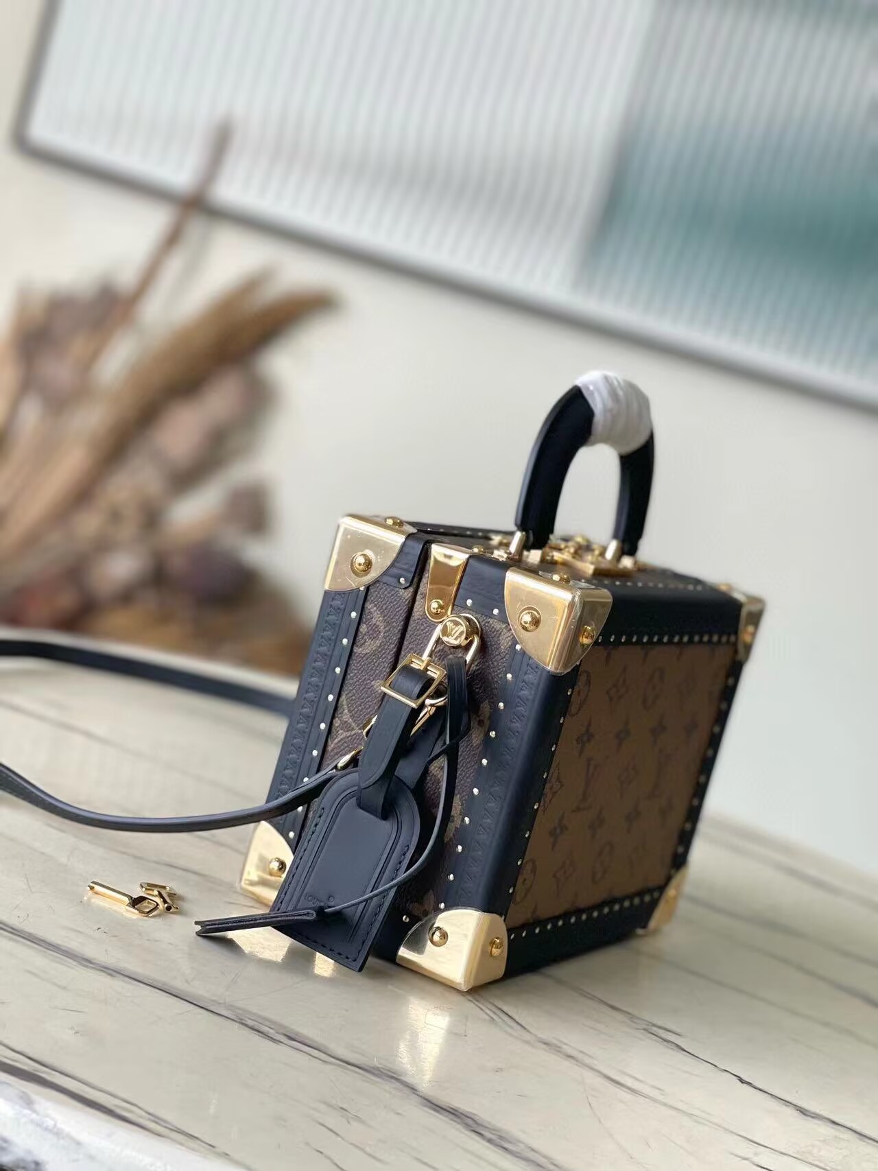 Louis Vuitton Monogram Reverse Petite Valise M47164 Black Louis Vuitton Monogram Reverse Petite Valise M47164 Black