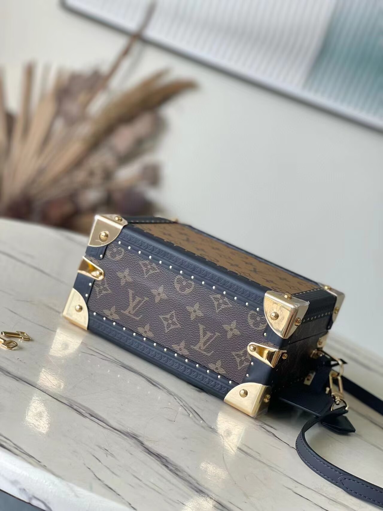 Louis Vuitton Monogram Reverse Petite Valise M47164 Black Louis Vuitton Monogram Reverse Petite Valise M47164 Black