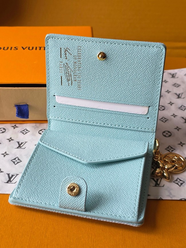 Louis Vuitton Charms Pocket Wallet M27679 light blue