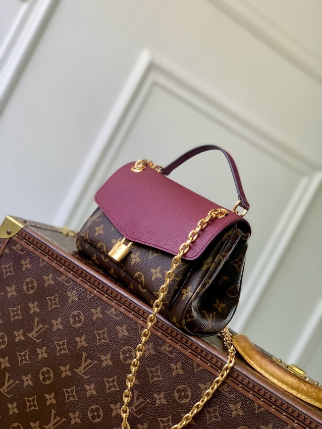 Louis Vuitton Monogram Canvas Original Leather M27066 Purple red