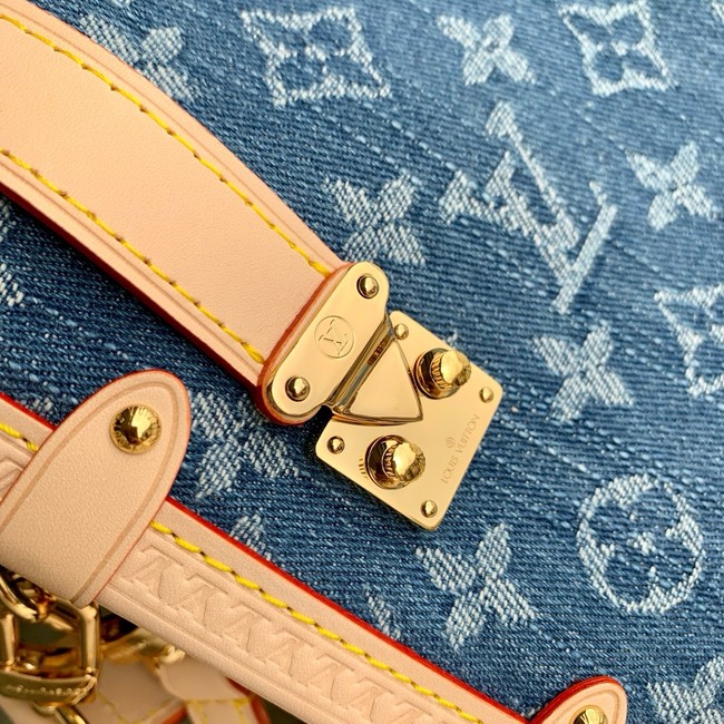 Louis Vuitton Side Trunk MM M57450 Blue Denim