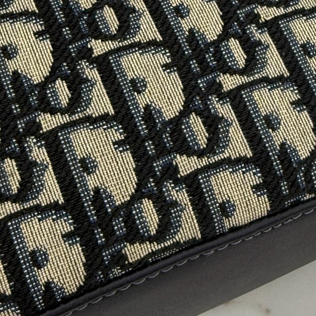 Dior Bow Pouch Blue Dior Oblique Jacquard S3900OT