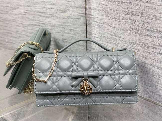 My Dior Mini Bag Cannage Lambskin S0984PU gray