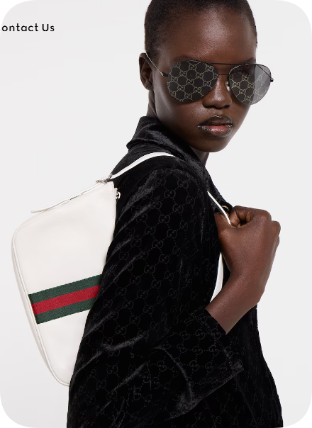 Gucci Lunetta small crossbody bag 863406 white