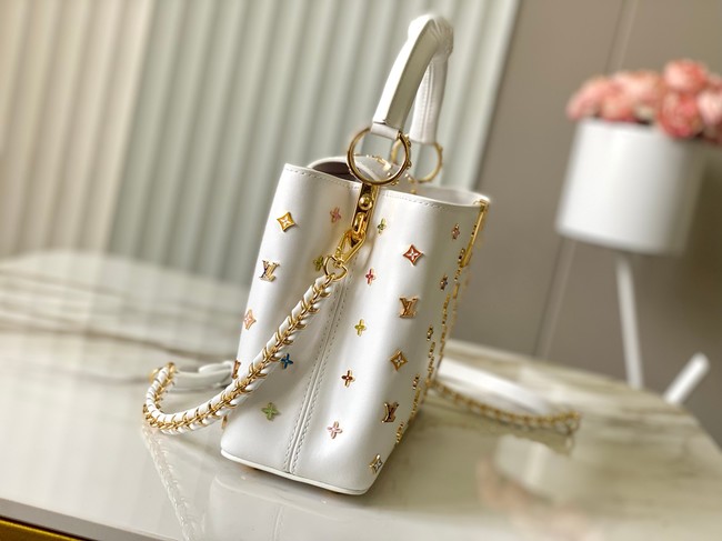 Louis Vuitton LV x TM Capucines BB M27638 white