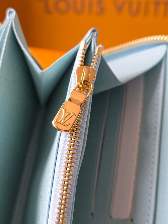 Louis Vuitton Zippy Wallet M27685 Bleu Courrier