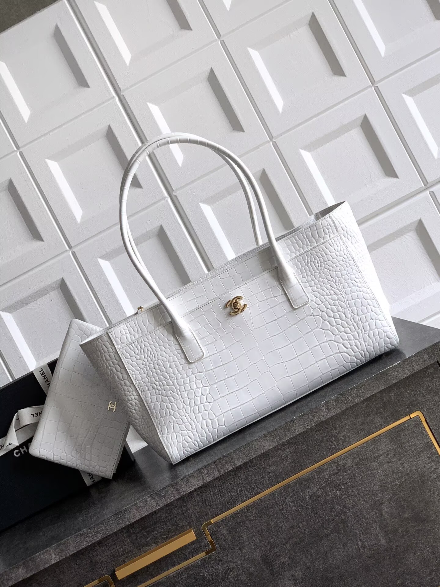 Chanel 2026SS Original Crocodile Leather A31021 White