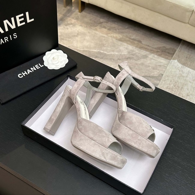 Chanel Sandals Laminated Lambskin 11CM 66966-1