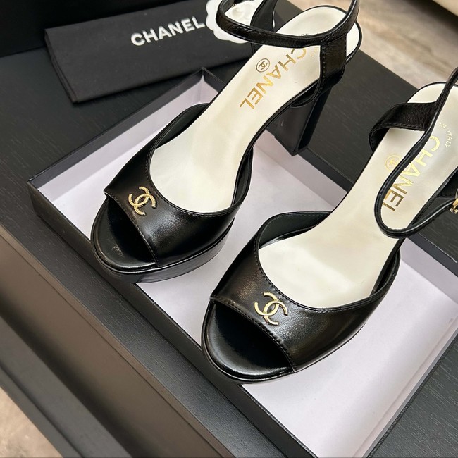 Chanel Sandals Laminated Lambskin 11CM 66966-3