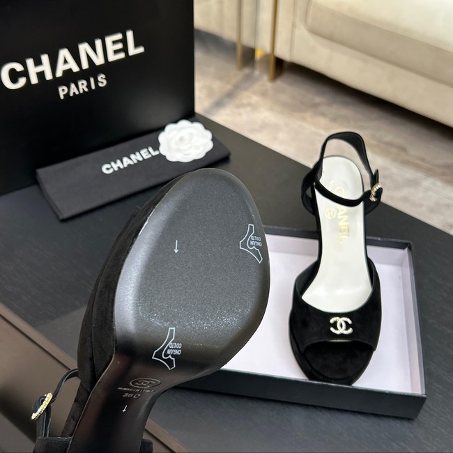 Chanel Sandals Laminated Lambskin 11CM 66966-4