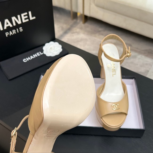 Chanel Sandals Laminated Lambskin 11CM 66966-5