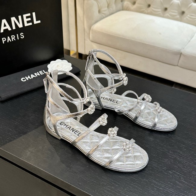 Chanel Sandals Laminated Lambskin 66964-3
