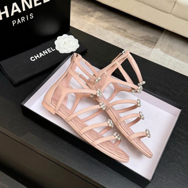 Chanel Sandals Laminated Lambskin 66964-5