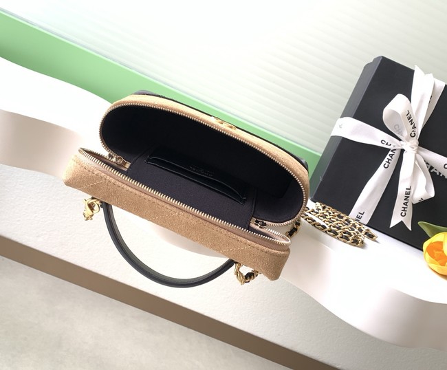 CHANEL Vanity with Chain AP5186 black&brown