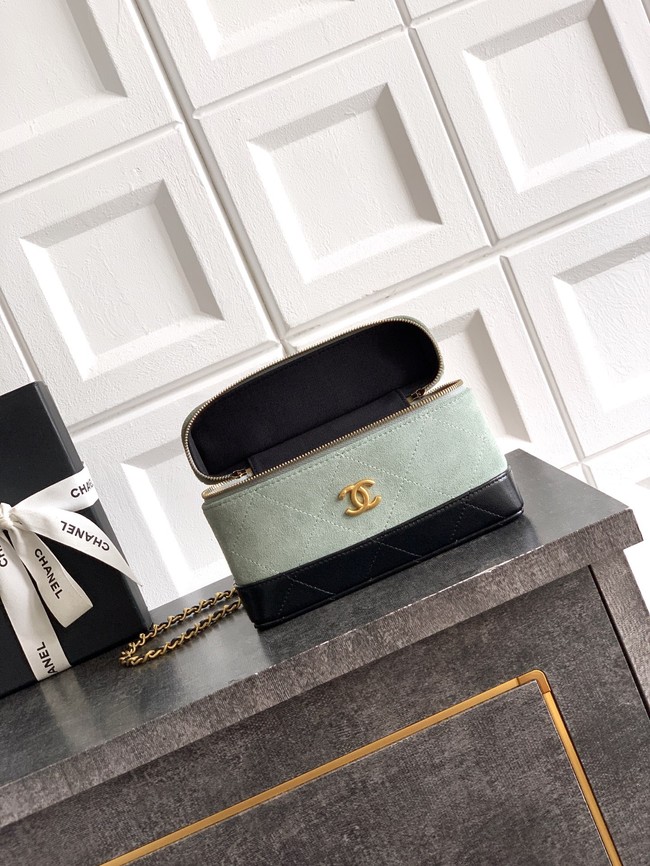 CHANEL Vanity with Chain AP5186 black&green