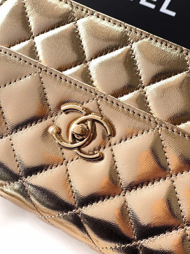 Chanel Clutch With Chain AP4975 Light Golden