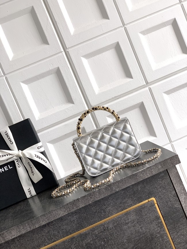 Chanel Clutch With Chain AP4975 silver