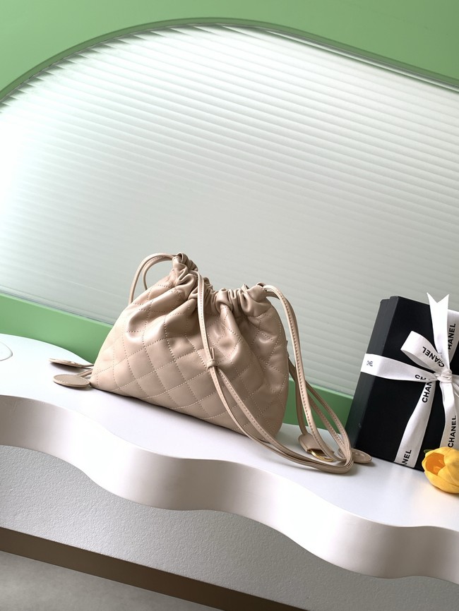 Chanel Lambskin Hobo Bag AS5227 apricot