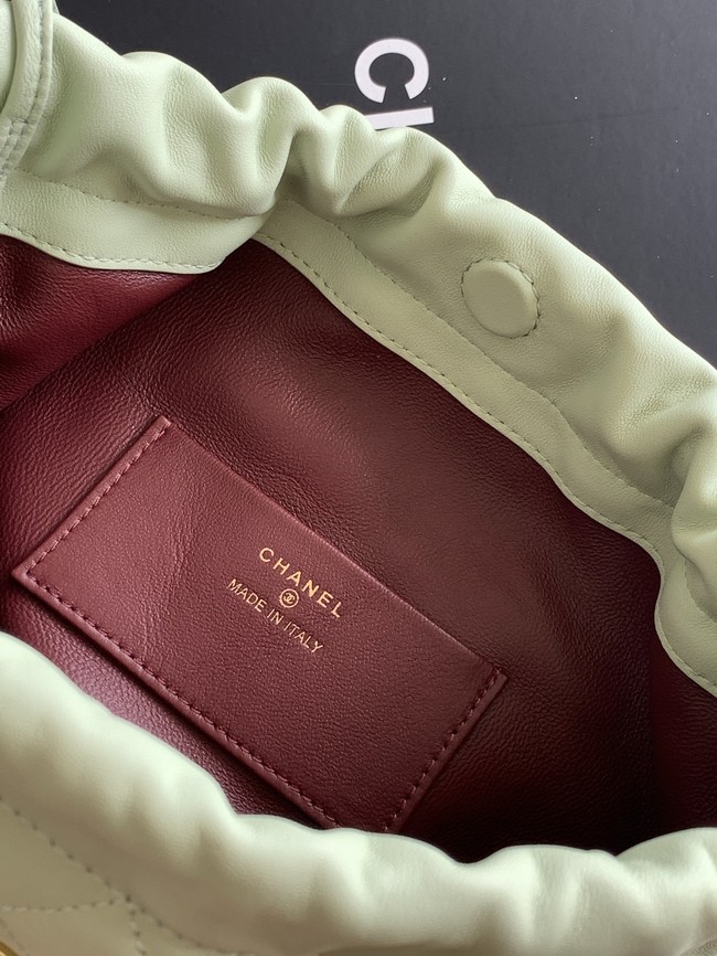 Chanel Lambskin Hobo Bag AS5227 light green