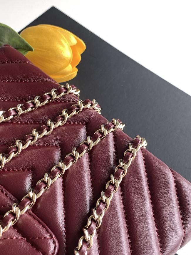 Chanel Mini Shopping Bag AS4416 wine red